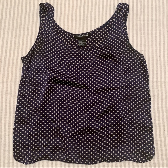 90s Halston Silk Tank - Picture 1 of 2